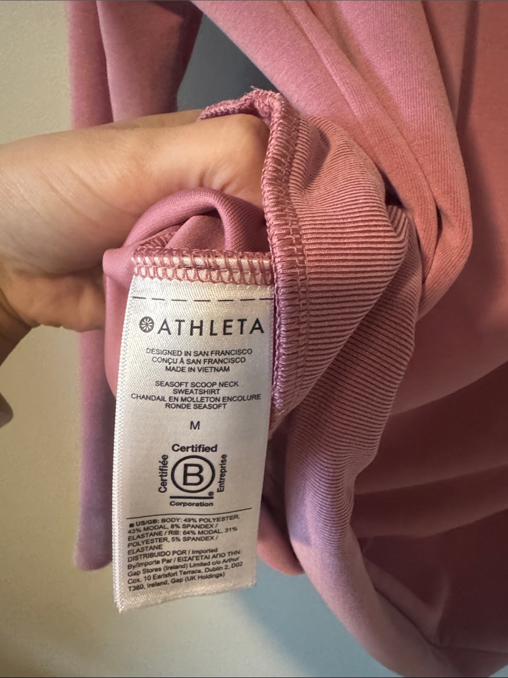 Athleta SeaSoft Scoop Neck Sweatshirt - Picture 4 of 4